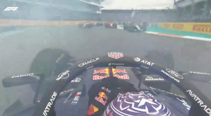 VÍDEO: Verstappen dá um 360 na largada do GP de Miami e retorna para a pista