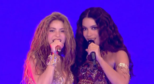 Shakira chama Anitta de 'deusa brasileira' no megashow em Copacabana