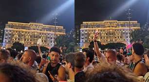 'Sem anistia'e 'Fim da escala 6x1': protestos são projetados na fachada do Copacabana Palace antes de show de Shakira