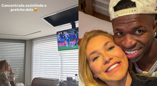 Virginia assiste a jogo de Vini Jr em meio a rumores de término