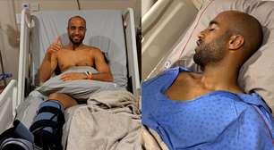 Lucas Moura aparece cantando louvor após cirurgia: 'Serenidade que só Deus explica', diz esposa