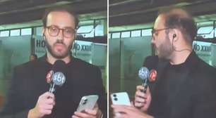 Repórter do SBT é agredido ao vivo e apresentador aciona polícia em tempo real