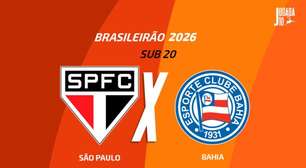 São Paulo x Bahia (Sub-20): onde assistir, escalações e arbitragem