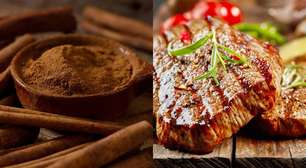Canela na carne? Veja o truque que realça o sabor dos pratos