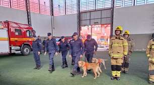 Bombeiros realizam simulado de resgate com cães e reforçam estrutura no RS