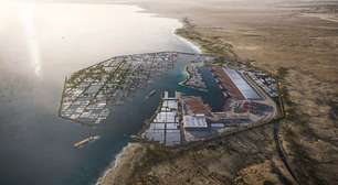 Para contornar bloqueio de Ormuz, Arábia Saudita acelera projeto do porto de Neom