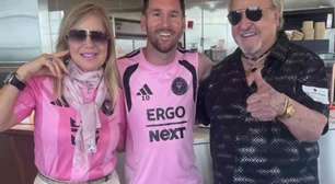 Messi conhece Carlos Villagrán e realiza sonho de intérprete do Quico