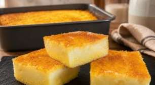 Bolo de fubá cremoso sem farinha de trigo: o brownie da roça