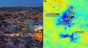 Cidade do México afunda 2 cm por mês, revelam imagens de satélite da Nasa observadas do espaço