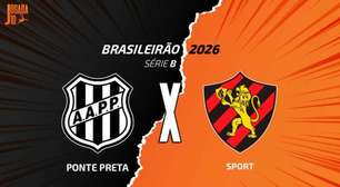 Ponte Preta x Sport: onde assistir, escalações e arbitragem