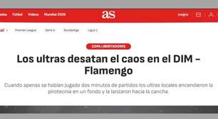 Imprensa estrangeira chama de 'caos' confusão em jogo do Flamengo pela Libertadores