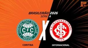 Coritiba x Internacional, AO VIVO, com a Voz do Esporte, às 14h30