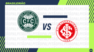 Coritiba x Internacional: prováveis escalações, arbitragem, onde assistir e retrospecto