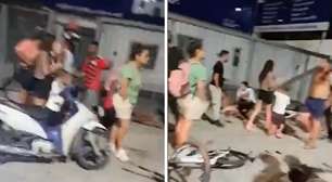 Motorista atropela cinco pessoas e foge sem prestar socorro em Niterói