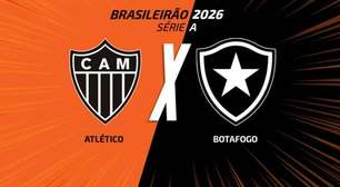 Atlético x Botafogo, AO VIVO, com a Voz do Esporte, às 14h30