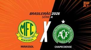 Mirassol x Chapecoense, AO VIVO, com a Voz do Esporte, às 17h