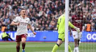 Com fim maluco, Arsenal vence desesperado West Ham e segue perto de vencer a Premier League