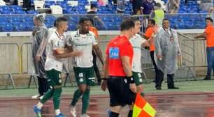 Palmeirense Fuchs reclama do gol anulado: "A regra é muito clara"