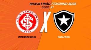 Internacional x Botafogo (Feminino): onde assistir e escalações