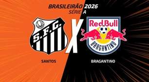 Santos x Bragantino, AO VIVO, com a Voz do Esporte, às 17h