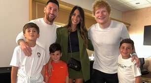 Ed Sheeran passa "carão" ao tentar tietar Messi: 'Achei que era uma conversa íntima'