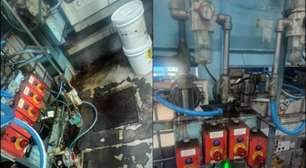 Corrosão em equipamentos e restos de produtos: Veja imagens da inspeção sanitária realizada na fábrica da Ypê