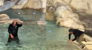 Turista é multado em quase R$ 3 mil por mergulhar na Fontana di Trevi