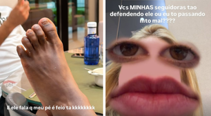 Virginia posta foto do pé de Vini Jr e brinca: 'Ele diz que o meu é feio'