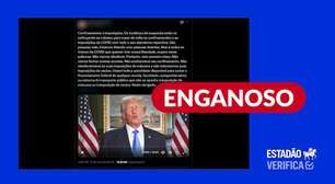 Vídeo em que Trump critica medida de isolamento social não é pronunciamento sobre hantavírus