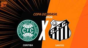 Coritiba x Santos: onde assistir, escalações e arbitragem