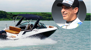 Das pistas para o mar: lancha de Hélio Castroneves aposta em conforto, esportes aquáticos e espaço para até 9 pessoas