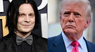 Jack White mal consegue encontrar palavras para descrever aquela estátua dourada de Trump de 6,7 metros