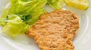 Bife à milanesa crocante e sequinho na airfryer: prático