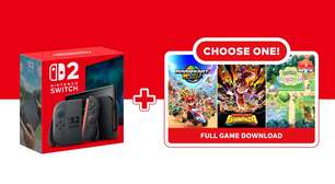 Switch 2 ganha bundle que permite ao comprador escolher o jogo que virá nele