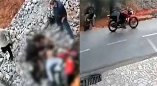 Motociclista sem habilitação e com sinais de embriaguez cai em cratera e deixa dois feridos em MG