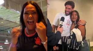 Ex-BBB Chaiany se emociona ao conhecer Yuri Alberto, do Corinthians: 'Te amo'