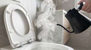 O truque da água quente que muita gente começou a usar na limpeza do vaso sanitário