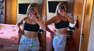Menos 1 peça: Jéssica Costa, filha de Leonardo, mostra seu emagrecimento