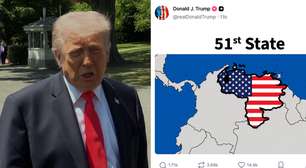Trump posta imagem da Venezuela como parte dos Estados Unidos: '51º estado'