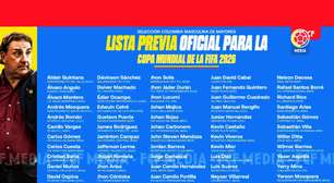 Com 13 "brasileiros", Colômbia anuncia pré-lista para a Copa do Mundo 2026