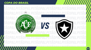 Chapecoense x Botafogo: prováveis escalações, arbitragem, onde assistir e retrospecto