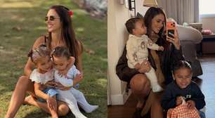 Bruna Biancardi abre álbum de fotos com Mavie e Mel em resort: 'Criando memórias'
