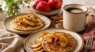 Panqueca de maçã com canela: receita saudável simples, rápida e cheia de sabor