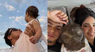 Filho de Ronaldinho Gaúcho celebra 1º ano da filha com Giovanna Buscacio: 'Motivo de tudo'