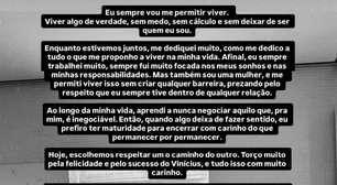 Em Madri, Virginia Fonseca publica carta aberta para comunicar separação de Vini Jr