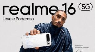 realme 16 5G chega ao Brasil no dia 20 de maio por R$ 2.499 com espelho na câmera traseira