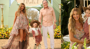 Um luxo! Ana Paula Siebert usa vestido de R$ 45 mil em festa cowgirl chic da filha com Roberto Justus; veja +20 fotos do evento
