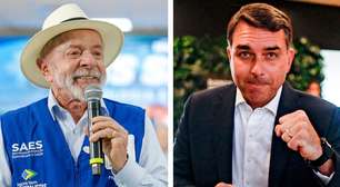 As intenções de voto de Lula e Flávio Bolsonaro no 2º turno, em novo Datafolha