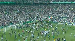 Com gol no último lance, Celtic conquista o Campeonato Escocês, e torcida invade gramado