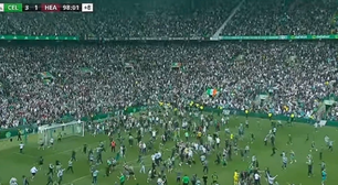 Torcida invade o campo após Celtic marcar nos acréscimos e conquistar o Campeonato Escocês; assista